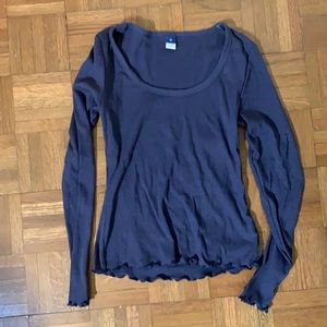 Navy blue long sleeved t shirt